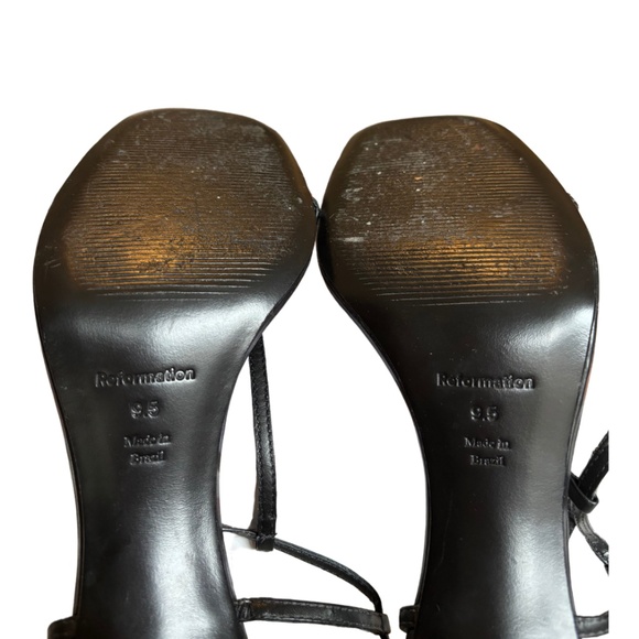 Reformation Black Strappy Sandals - Picture 3 of 3